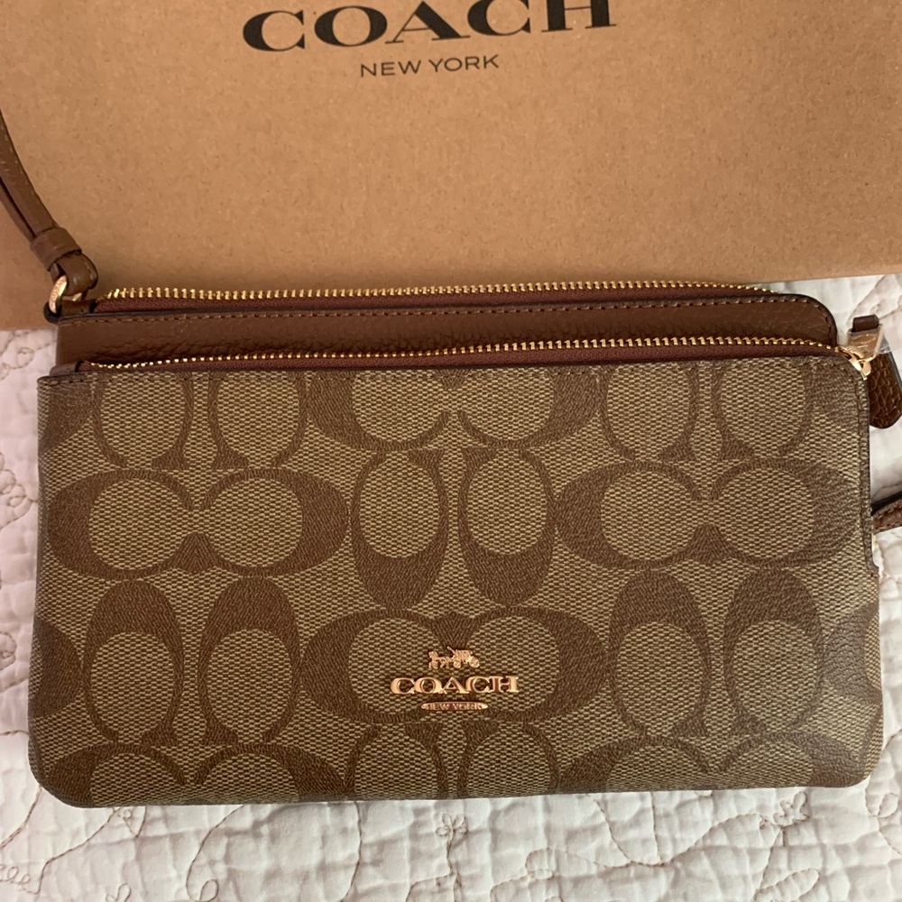 Coach Brown Signature Wallet